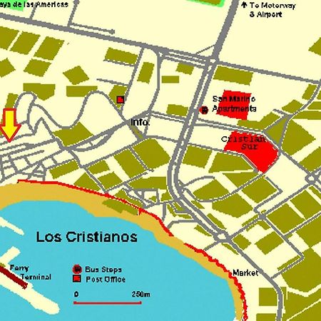 לוס כריסטיאנוס Ocean View Over Los Cristianos, Playa Las Vistas, Wifi מראה חיצוני תמונה